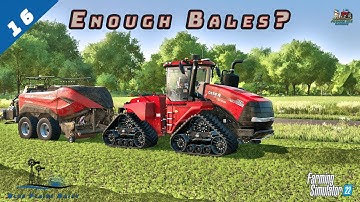 Courseplay and Autodrive collect bales | Blue Plains Dairy Shellbrook, SK | FS22