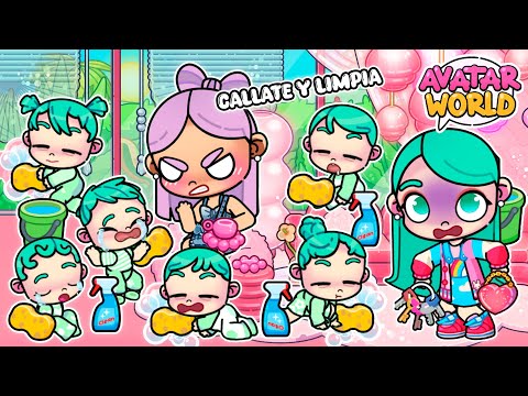 I HIRE A NANNY FOR MY 100 CHILDREN *SHE'S EVIL* 😰 in Avatar World | Macaroni 💚