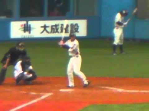 11/03/21 ｵﾘｯｸｽvs東京ﾔｸﾙﾄ 9回ｵﾓﾃ 濱中治,YS移籍後京ｾﾗD初打席
