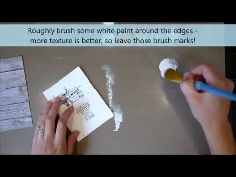 Unity Stamp Co Quick Tip -  Acrylic Paint and Distress Ink Resist