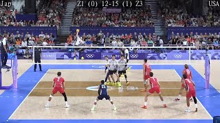 Volleyball USA vs Japan Amazing FULL Match Paris 2024