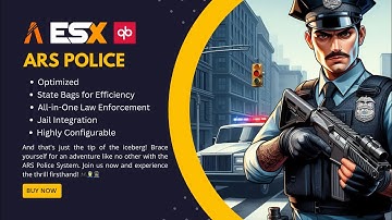 🚔 ARS Police System - The Ultimate FiveM Law Enforcement Script | ESX & QB Showcase