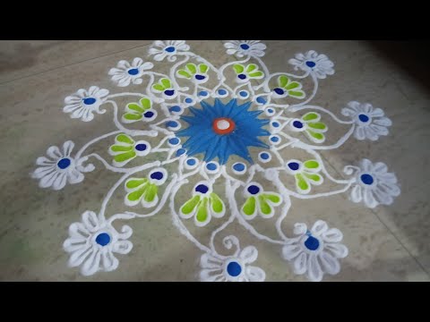 🌺 Simple Rangoli for Daily Use🌺 Easy Rangoli by Pinky @rango