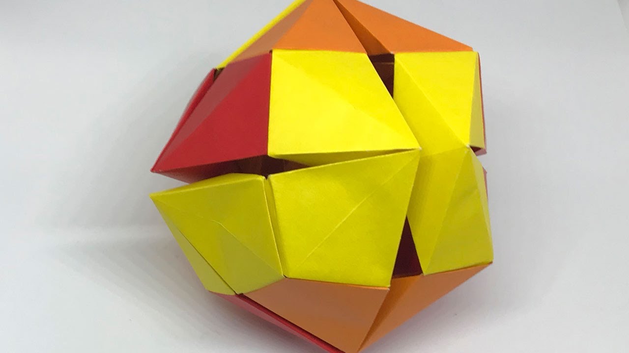 伸びたり縮んだり面白い 折り紙のアクションボール Youtube
