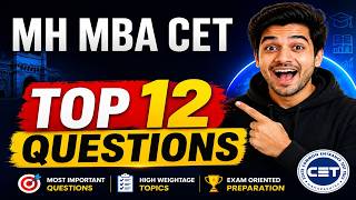 MBA CET 2027 🚀 Top 12 Most Important Questions | Score Boosting Set 💯