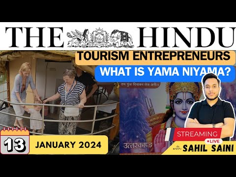 13 January 2024 | The Hindu Newspaper Analysis | UPSC IAS #thehinduanalysis