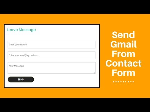 Send user feedback to Gmail from a website