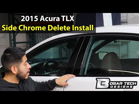 Acura TLX 2015-2020 Side Chrome Delete Install