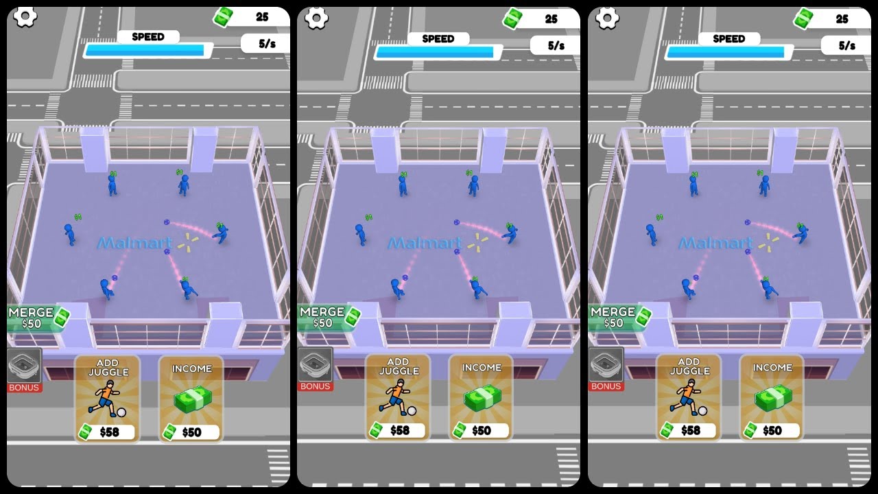 Stickman Soccer Juggle Merge game Gameplay Video for Android