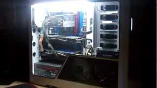 NZXT Phanton custom side panel with lighting.