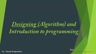 2. Designing(Algorithms) English
