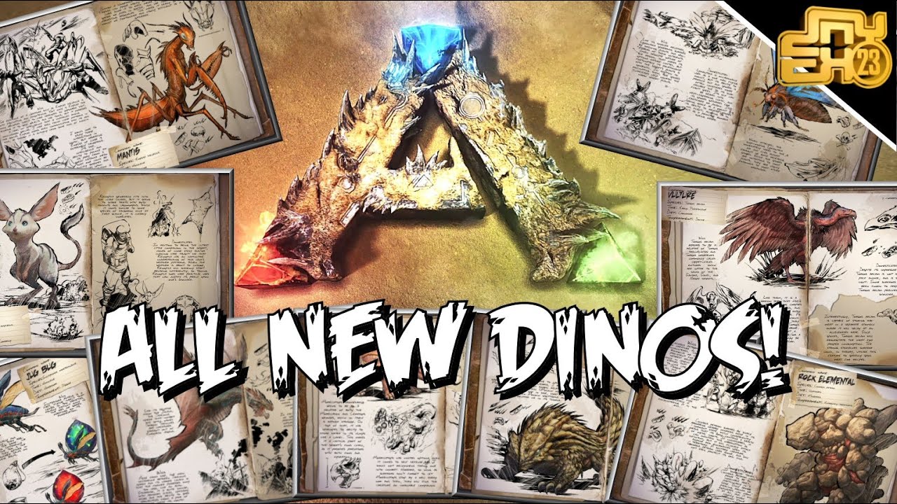 Ark Scorched Earth All New Dinos And Creatures Death Worm Rock Elemental Wyvern More Youtube