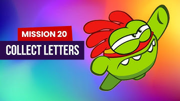 OM NOM RUN : COLLECT THE LETTERS ZONE IN RACE CHALLENGE | ONLINE GAMEPLAY MISSION 20 | Habino Games