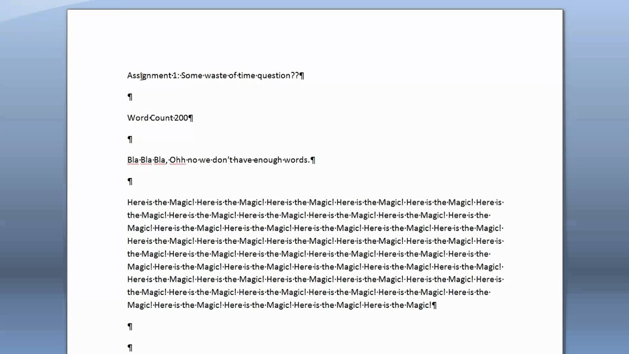 Count the words in my essay