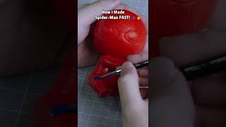 3D printed Spider-Man fighting gravity  #3dprinting #spiderman #fail