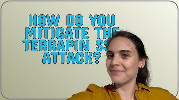 Unix: How do you mitigate the Terrapin SSH attack?