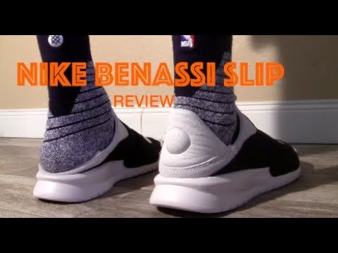 nike men's benassi slip sneaker