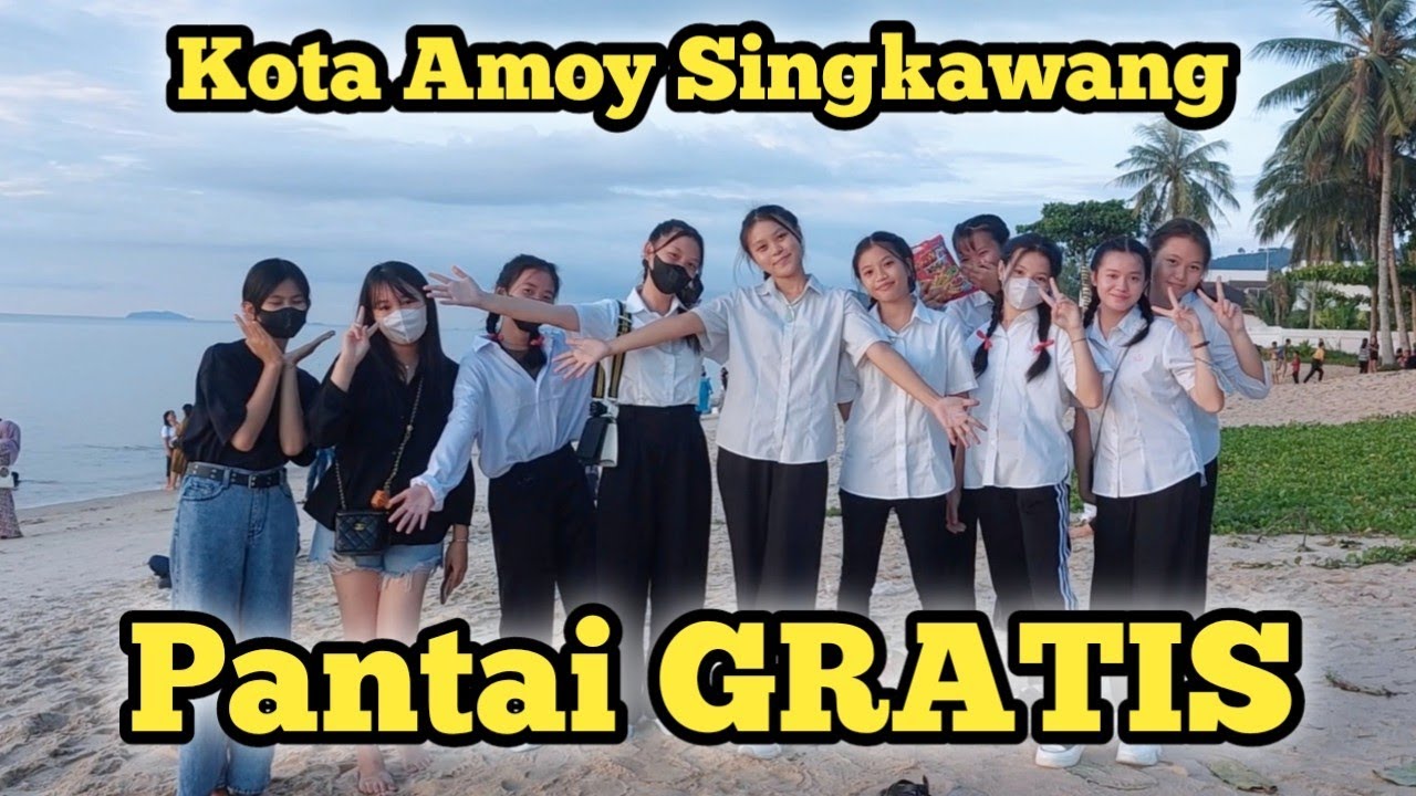 Suasaa Pantai Gratis di Singkawang! Kembali ramai dengan view Sunset eksotik.