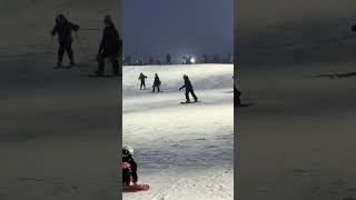 Skiing Collision Between Two Men On Slope In Henan, China
