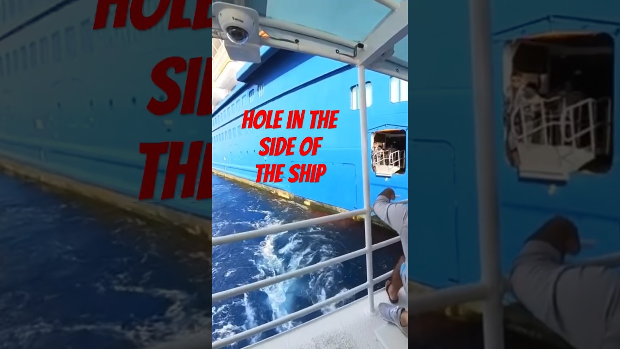 Jumping Out a Hole in the Side of the Cruise Ship 😂 #shorts #cruise #travel