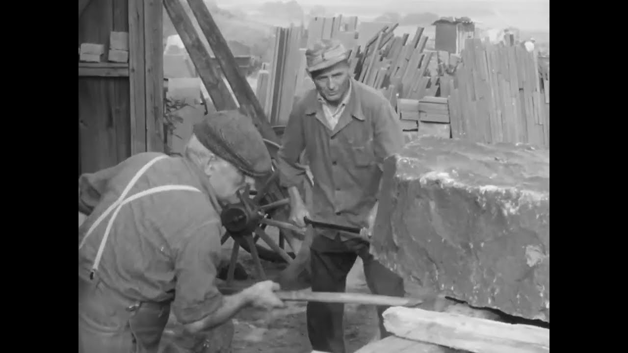 Das Mühlsteinhauergewerbe. Teil 2: Herstellen eines Basaltmühlsteins/ Making a basalt millstone
