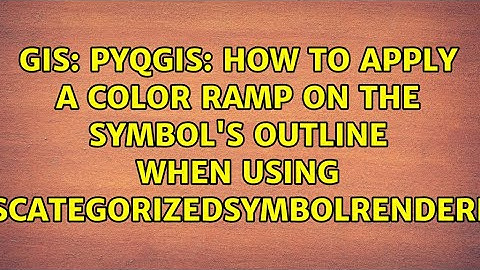 PyQGIS: How to apply a color ramp on the symbol