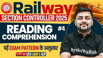 RRB Section Controller Classes 2025 | Reading Comprehension #3 | Reading Comprehension By Aditay Sir