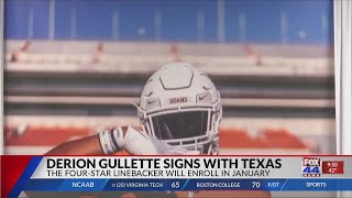 Full Derion Gullette signs with Texas News