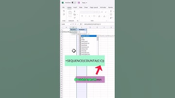 How to use sequence function in excel? | Ms excel made easier | Auto fill serial number |