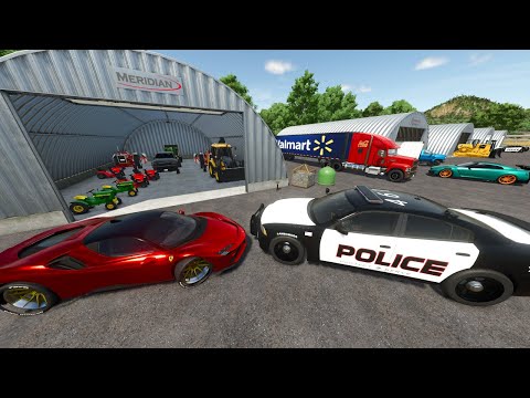 Buying Random Barns Full of Cars and Trucks | Farming Simulator 25