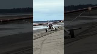 Just landing on a beach in Alaska! #theflyingortho #aviation #pilot #alaska #beaver #bushplane