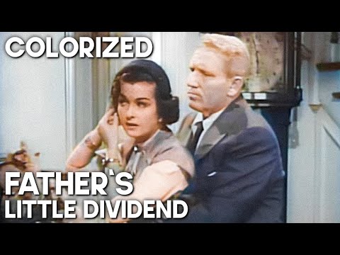 Father's Little Dividend | COLORIZED | Romance | Classic Film | Spencer Tracy
