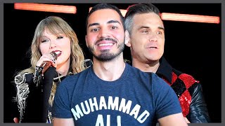 TAYLOR SWIFT AND ROBBIE WILLIAMS | Angels #live at Wembley REACTION