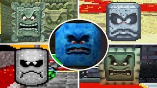 Evolution of - Thwomp in Mario Kart Games