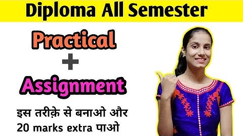Diploma, ITI Assignment कैसे बनाये।।Polytechnic All Semester।।