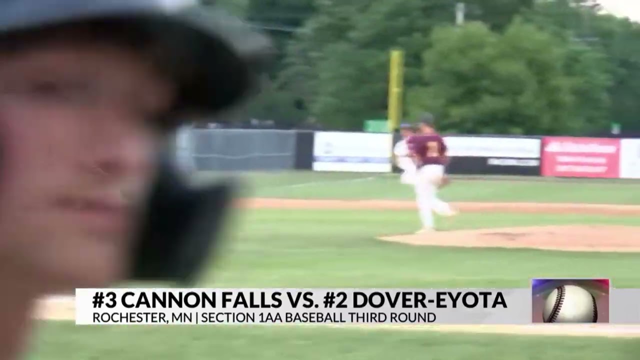 Dover-Eyota senior Gavin Gust's grand slam homer gave the Eagles an 8-2 lead in the second inning, but Cannon Falls rallied back and won 12-11 in Monday's Section 1AA quarterfinal.