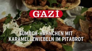 Gazi̇ Sumach-Hähnchen Mit Karamellzwiebeln Im Pitabrot I 2017