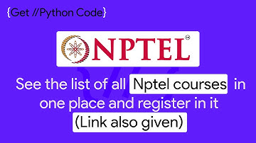 How to register for any Nptel Online course(Get all NPTEL course in 1 place and enroll in it easily)