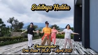 Download Lagu Sakitnya Hatiku | LINE DANCE | AB 2 Wall | Erni Jasin (INA) - April 2025 MP3