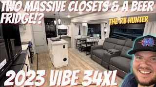 2023 Vibe 34XL | MASSIVE RV with WalkIn Closet & Washer / Dryer Prep