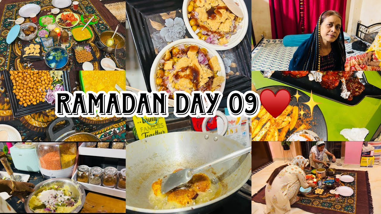Ramadan Day 09♥️✨||Alhumdulillah done with 9th Iftaar😋✨|| Today’s Iftaar Special~Aloo Tikki Chaat😍