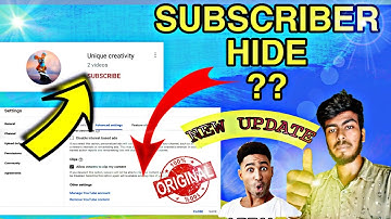 How to Hide Subscribers On Youtube || Subscribers Hide Kaise Kare ? in 2022