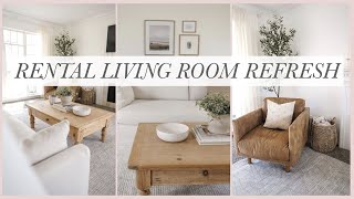 SPRING LIVING ROOM REFRESH - RENTAL HOME MAKEOVER 2023