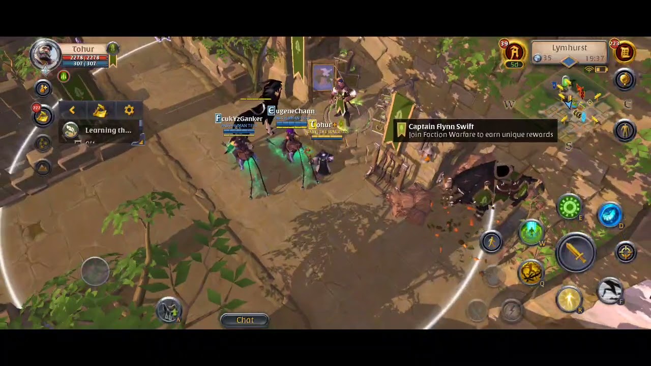 How to flag up for Faction in Albion Online? 