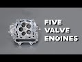 6 Engines Using 5 Valves Per Cylinder