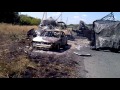 Знищена колона російських найманців неподалік села Лисиче Амвросіївського району