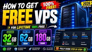 🔥 Get FREE 32GB, 62GB & 180GB RAM VPS | Lifetime Access (2026 Guide)