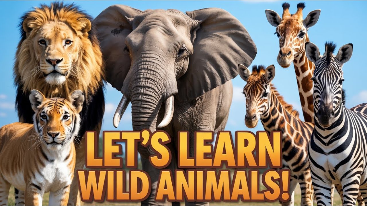 Let’s Learn About Wild Animals #kids #kids education - YouTube