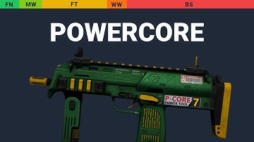 MP7 Powercore - Skin Float And Wear Preview