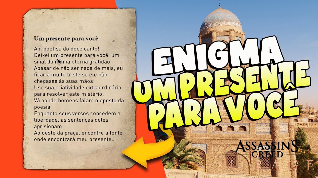 Enigma Um Presente para você - Assassin's Creed Mirage